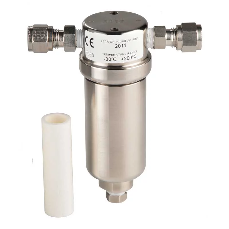 SHAW range of dewpoint meter accessories filter unit for removal of particulate contamination from sample gases