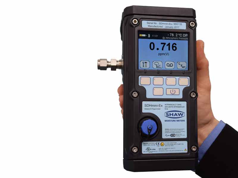 Shaw SDHmini-Ex portable dewpoint meter for dew-point measurement