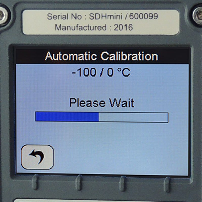 Dewpoint sensor used with dew-point instrument for trace moisture measurement