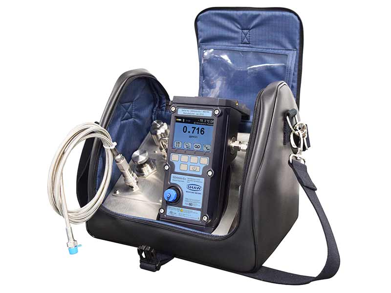 portable sample system for dew point measurement of gases and dry compressed air